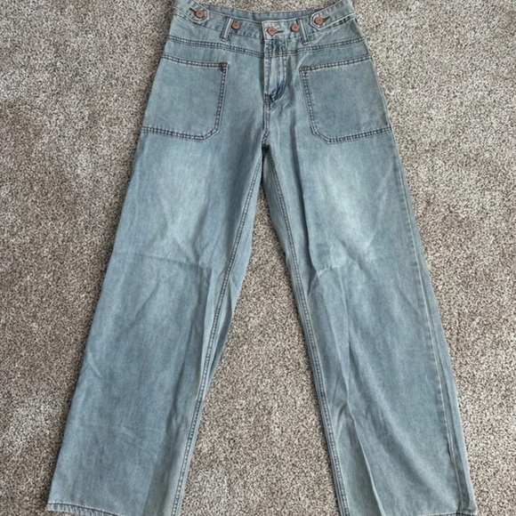 Amazon Light Blue Flare Jeans - Picture 1 of 5
